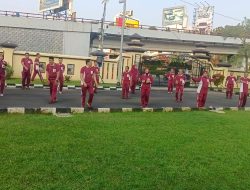 Jaga Stamina dan Kebugaran Tubuh, Polda Sumsel laksanakan Olahraga Pagi Bersama