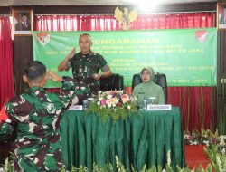 Danrem 051/Wkt dan Ketua Persit KCK Koorcab Rem 051/Wkt Laksanakan Kunjungan Kerja ke Kodim 0508/Depok