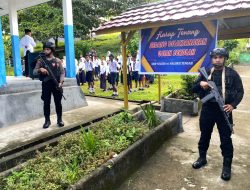 Pers Polda Maluku BKO Polsek Pulau Haruku, Amankan Pelaksanaan Ujian Sekolah di Pulau Haruku