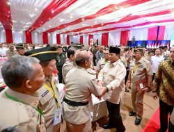 Presiden Prabowo Subianto menghadiri acara Halal Bihalal