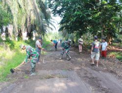 Satgas TMMD Ke 124 Kodim 0320 Dumai Pasang Target, Agar Akses Jalan Kelurahan Bukit Kayu Kapur Tepat Waktu