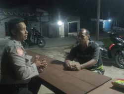 Cegah Premanisme Personil Polsek Berikan Edukasi di Saat Patroli Malam