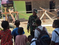 TMMD KE-124 : Belajar Dan Motivasi di Berikan Kepada Anak-Anak Kampung Yeflio