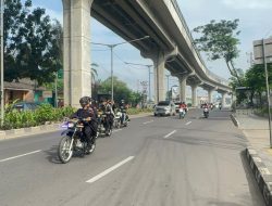 Tergabung dalam Satgas Tindak Ops Sikat I Musi 2025, Personel Batalyon A Pelopor Laksanakan Patroli Kamtibmas di Wilayah Polda Sumsel