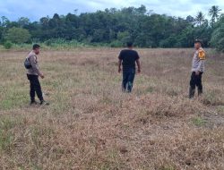Kapolsek Mempawah Hulu Tinjau Langsung Kesiapan Lahan Percontohan Poktan Rajawali