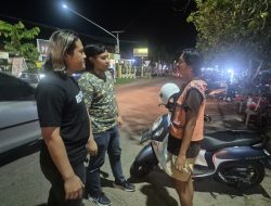 Pantau Keramaian Kota Ketapang Di Malam Akhir Pekan, Tim Satgas Anti Premanisme Polres Ketapang Pastikan Kota Ketapang Bersih Dari Kejahatan Jalanan Dan Premanisme