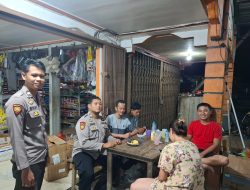 Cegah Kriminalitas Pada Malam Hari, Polsek Kuala Behe Laksanakan Patroli Dan Beri Himbauan Kepada Warga