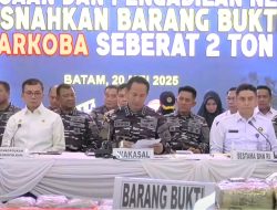 Jumlah Fantastis TNI AL Bersama Kemenko Polkam RI, BNN RI, Polri dan Pemda Batam Musnahkan Narkotika 2,061 Ton di Batam