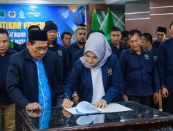 Pelantikan PWI Muba Bupati H M Toha Tekankan Profesionalisme dan Etika Jurnalistik