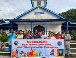 Ditresnarkoba Polda Papua Barat Sosialisasikan Bahaya Narkoba kepada Masyarakat Pulau Mansinam