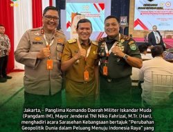 Pangdam IM Bersama Wagub dan Kapolda Aceh Hadiri Sarasehan Kebangsaan di Jakarta