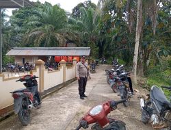 Cegah Gangguan Kamtibmas Saat Warga Beribadah, Polsek Kuala Behe Lakukan Pengamanan Ibadah Sholat Jumat