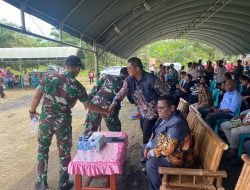 Bersama Jaga Kerukunan, Satgas Yonif 131/Brajasakti Hadiri Peresmian Gereja GBI di Perbatasan Papua