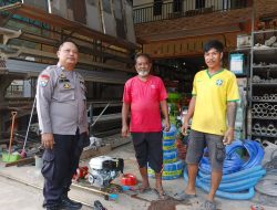 Polisi Sambangi Warga di Bengkel dan Toko Bangunan untuk Menjalin Silaturahmi serta Menyampaikan Pesan Kamtibmas