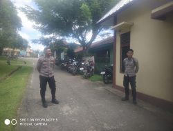 Berikan Rasa Aman Bagi Masyarakat Yang Beribadah Polsek Ngabang Laksanakan Pengamanan Gereja