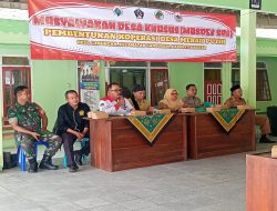 Babinsa Bersama Tiga Pilar Hadiri Rapat Pembentukan Koperasi Merah Putih Di Gadungan Wilayah Gandusari