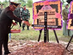 TNI Melepas Prajurit Terbaiknya, SERKA XAVERIUS MITIROP dengan Upacara Militer Penuh Hormat