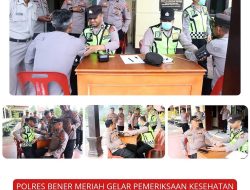 Polres Bener Meriah Gelar Pemeriksaan Kesehatan Rutin untuk Tingkatkan Kesiapan Personel