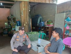 Patroli Siang Polsek Meranti Sambangi Warga Di Pasar