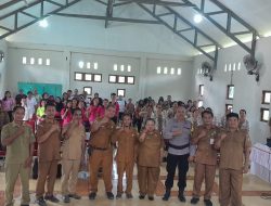 Kapolsek Sebangki Hadiri Lokakarya Mini Lintas Sektor di Desa Sebangki