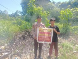 Giatkan Sambang di Daerah Rawan Karhutla, Polsek Menjalin Edukasi Masyarakat Cegah Karhutla