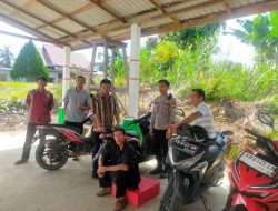 Patroli Siang Humanis, Polsek Mandor Jalin Komunikasi dengan Masyarakat