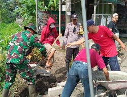 Jumat Bersih, Babinsa Pakunden Inisiasi Gotong Royong Di Lingkungan Sukorejo