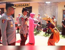 Penyambutan Kunjungan Kerja Kapolda Sumsel ke Polres Pagar Alam