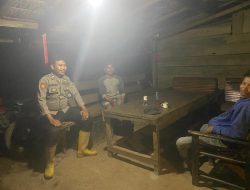 Unit Samapta Polsek Meranti Laksanakan Giat Patroli Malam Sambangi Rumah Warga