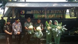 Danrem 083/Bdj Apresiasi Pemanfaatan Lahan Kosong Menjadi Produktif Kodim 0818/Malang Batu.