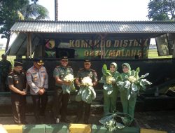 Danrem 083/Bdj Apresiasi Pemanfaatan Lahan Kosong Menjadi Produktif Kodim 0818/Malang Batu.