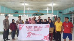 Kapolsek MERANTI dan Anggota Laksanakan Giat Bakti Religi dalam Rangka Hari Bhayangkara Ke-79