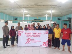 Kapolsek MERANTI dan Anggota Laksanakan Giat Bakti Religi dalam Rangka Hari Bhayangkara Ke-79