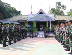 Serah Terima Pos Satgas Pamtas RI–Malaysia: Yonarhanud 1 Kostrad Resmi Ambil Alih Tugas Pengamanan Perbatasan