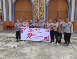 Semarak Hari Bhayangkara ke-79, Polsek Sengah Temila Gelar Bakti Religi di Gereja Santo Yohanes Pemandi Pahauman
