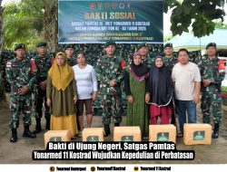 Bakti di Ujung Negeri, Satgas Pamtas Yonarmed 11 Kostrad Wujudkan Kepedulian di Perbatasan