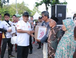 Sambut Hari Bhayangkara ke-79, Kapolda NTB Sapa dan Berbagi Kebahagiaan dengan Warga di CFD Udayana