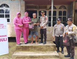 Sambut Hari Bhayangkara Ke-79, Polsek Kuala Behe Laksanakan Bakti Sosial