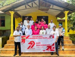 Sambut HUT ke-79 Bhayangkara Ditresnarkoba Salurkan Bansos untuk Murid SLB