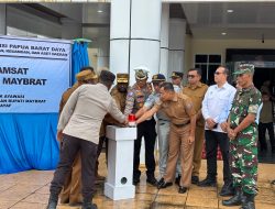 Kapolres Maybrat Dampingi Dirlantas Polda PBD Hadiri Launching Operasional Unit Pelayanan Samsat Kabupaten Maybrat
