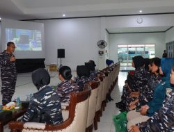 Prajurit Kowal Lantamal XIV Ikuti Vicon Pembekalan Pangkoarmada RI, Tingkatkan Semangat Juang Dan Loyalitas