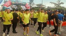 Polsek Talang Kelapa Lakukan Pengamanan Lari Maraton Fun Run Musi Runner Polda Sumsel