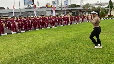 Jaga Stamina dan Kebugaran Tubuh, Polda Sumsel laksanakan Olahraga Pagi Bersama