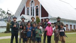Wujudkan Keamanan dan Kedekatan dengan Masyarakat, Satgas Ops Damai Cartenz Gelar Patroli dan Kegiatan Humanis di Distrik Pugima