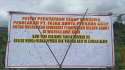 Masyarakat Adat Lembah Klaso Tegas Tolak Sawit: Pasang Bambu Tui Sakral Sebagai Simbol Larangan