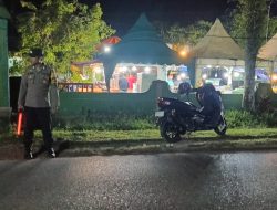 Polsek Ngabang Laksanakan Pengamanan Kegiatan Pasar Malam Permainan Anak-Anak