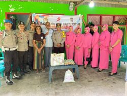 Kapolsek Riung Pimpin Anjangsana Ke Purnawirawan TNI – Polri, Dan Salurkan Bansos Ke Warga Kurang Mampu