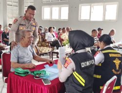 SPN Polda Maluku Gelar Bakti Kesehatan Peringati Hari Bhayangkara Ke-79