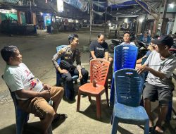 Patroli Malam , Polsek Mempawah Hulu ajak Warga Sompak jaga Kamtibmas