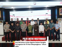Doa Bersama Lintas Agama Peringati Hari Bhayangkara ke-79